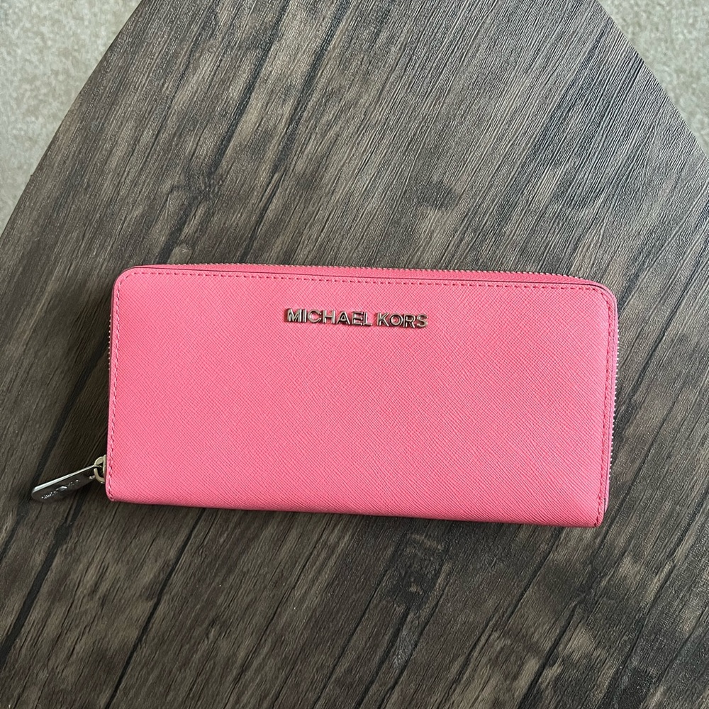 MK coral wallet